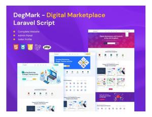 DegMark - Digital Products Buy Sell Marketplace Laravel Script